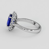 3.02 Ct. Blue Sapphire Ring, Platinum 950 4
