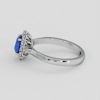 1.10 Ct. Blue Sapphire Ring, Platinum 950 4