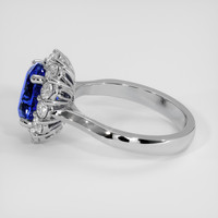 3.01 Ct. Blue Sapphire Ring, Platinum 950 4