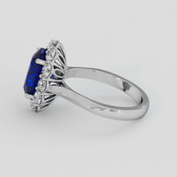 3.83 Ct. Blue Sapphire Ring, Platinum 950 4