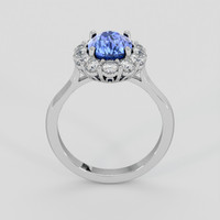 2.34 Ct. Blue Sapphire Ring, Platinum 950 3