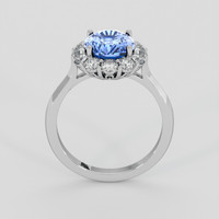 3.21 Ct. Blue Sapphire Ring, Platinum 950 3