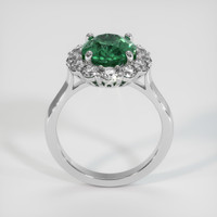 2.58 Ct. Bluish Green Sapphire Ring, Platinum 950 3