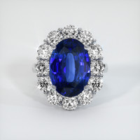 7.54 Ct. Sapphire Ring, Platinum 950 1