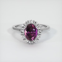 1.41 Ct. Sapphire Ring, Platinum 950 1