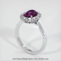 1.41 Ct. Sapphire Ring, Platinum 950 2