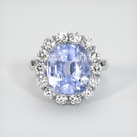 6.98 Ct. Sapphire Ring, Platinum 950 1
