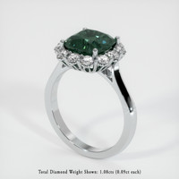 5.93 Ct. Sapphire Ring, Platinum 950 2