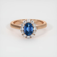1.17 Ct. Sapphire Ring, 14K Rose Gold 1