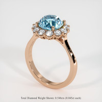 3.38 Ct. Gemstone Ring, 14K Rose Gold 2