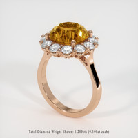 6.85 Ct. Gemstone Ring, 14K Rose Gold 2