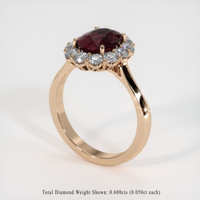 2.38 Ct. Gemstone Ring, 14K Rose Gold 2