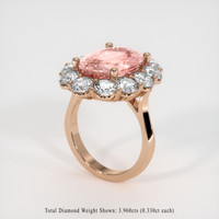 9.05 Ct. Sapphire Ring, 14K Rose Gold 2