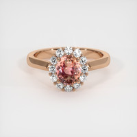 1.35 Ct. Sapphire Ring, 14K Rose Gold 1