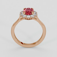 1.54 Ct. Pinkish Red Ruby Ring, 14K Rose Gold 3