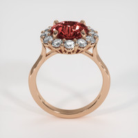 3.03 Ct. Padparadscha Sapphire Ring, 14K Rose Gold 3