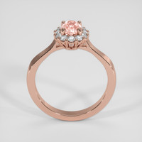 1.02 Ct. Padparadscha Sapphire Ring, 14K Rose Gold 3
