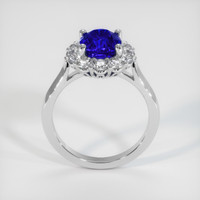 3.12 Ct. Blue Sapphire Ring, 10K White Gold 3