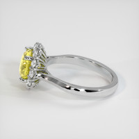 2.18 Ct. Bi Color Sapphire Ring, 10K White Gold 4