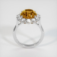 6.85 Ct. Yellowish Brown Zircon Ring, 10K White Gold 3