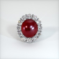 15.56 Ct. Ruby Ring, 10K White Gold 1