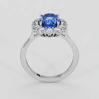3.58 Ct. Blue Sapphire Ring, 10K White Gold 3