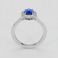 1.10 Ct. Blue Sapphire Ring, 10K White Gold 3