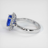 3.04 Ct. Blue Sapphire Ring, 14K White Gold 4