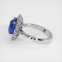 5.31 Ct. Sapphire Ring, 14K White Gold 4