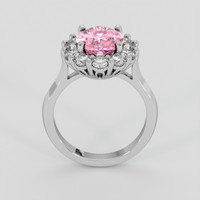 2.78 Ct. Pink Malaya Garnet Ring, 14K White Gold 3