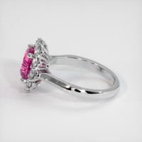 2.21 Ct. Pink Sapphire Ring, 14K White Gold 4