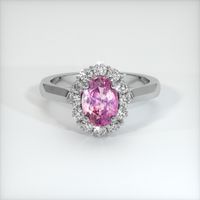 2.26 Ct. Sapphire Ring, 14K White Gold 1