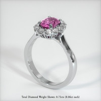 2.26 Ct. Sapphire Ring, 14K White Gold 2