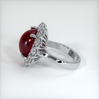 15.56 Ct. Ruby Ring, 14K White Gold 4