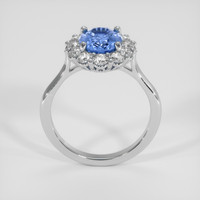 2.25 Ct. Blue Sapphire Ring, 14K White Gold 3