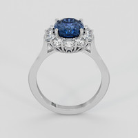 3.48 Ct. Blue Sapphire Ring, 14K White Gold 3