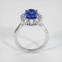 3.08 Ct. Sapphire Ring, 14K White Gold 3