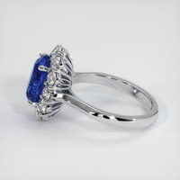 3.08 Ct. Sapphire Ring, 14K White Gold 4