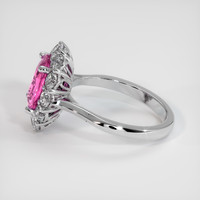 2.53 Ct. Purplish Pink Sapphire Ring, 14K White Gold 4