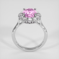 4.25 Ct. Pink Sapphire Ring, 14K White Gold 3
