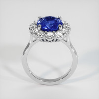 4.03 Ct. Blue Sapphire Ring, 14K White Gold 3