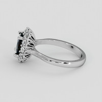 1.74 Ct. Blue Sapphire Ring, 14K White Gold 4