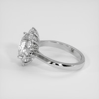 2.23 Ct. White Sapphire Ring, 14K White Gold 4