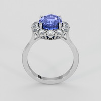 4.56 Ct. Blue Sapphire Ring, 14K White Gold 3