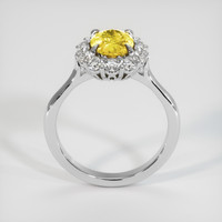 1.70 Ct. Yellow Sapphire Ring, 14K White Gold 3