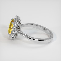 1.70 Ct. Yellow Sapphire Ring, 14K White Gold 4