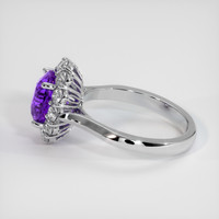 2.13 Ct. Sapphire Ring, 14K White Gold 4