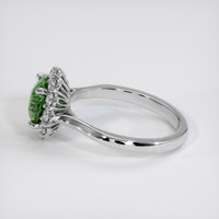 2.25 Ct. Green Sapphire Ring, 14K White Gold 4