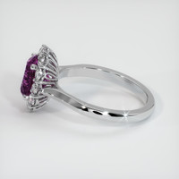 1.41 Ct. Sapphire Ring, 14K White Gold 4