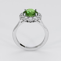 3.99 Ct. Green Sapphire Ring, 14K White Gold 3